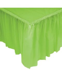 Pleated Fresh Lime Green Table Skirts