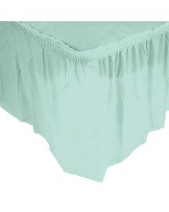 Pleated Mint Green Table Skirt