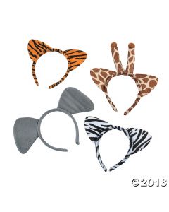 Plush Zoo Animal Ear Headbands