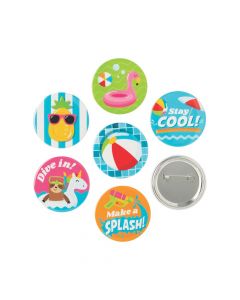 Pool Party Buttons