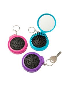 Pop-Up Hair Brush Keychains