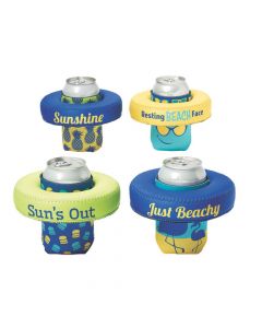 Premium Sassy Sayings Neoprene Can Coolers with Floating Discs