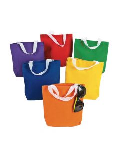 Primary Colors Canvas Tote Bags
