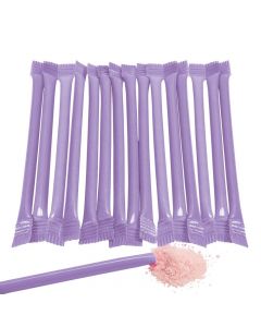Purple Candy-Filled Straws
