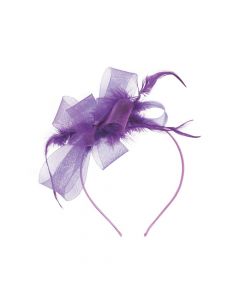 Purple Derby Fascinator Headband