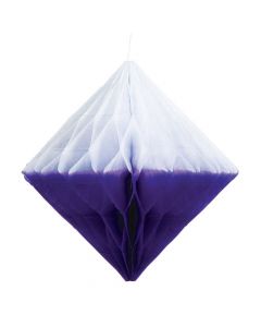 Purple Hanging Diamond Honeycomb Decorations