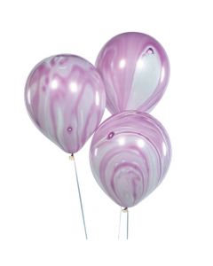 Purple Marble Latex Balloons