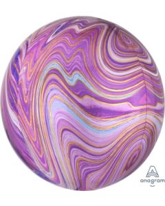 Purple Marble Orbz Balloon