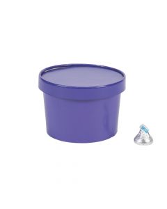 Purple Round Favor Boxes with Lid