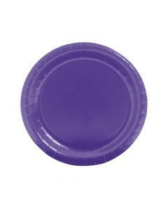 Purple Round Paper Dinner Plates