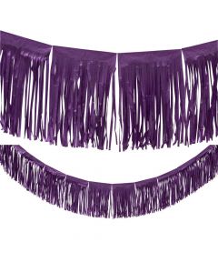 Purple Tissue Fringe Garland