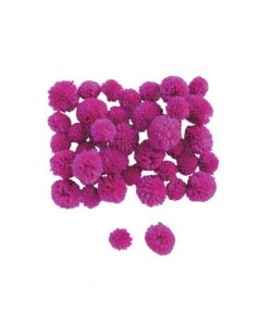 Purple Yarn Pom-Poms