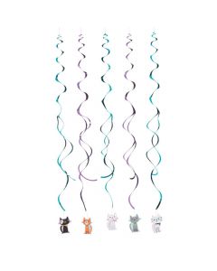 Purr-Fect Party Hanging Swirls
