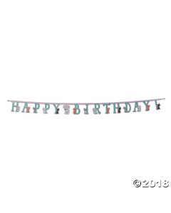 Purr-fect Party Happy Birthday Banner