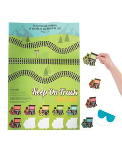Railroad VBS Pin the Train on the Track Game