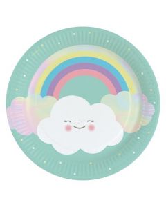 Rainbow & Cloud Paper Plates