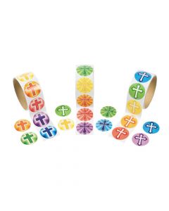 Rainbow Cross Rolls of Stickers
