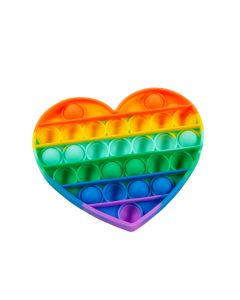 Rainbow Heart Lotsa Pops Popping Toys - 6 Pc.