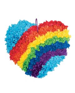 Rainbow Heart Tissue Paper Craft Kit