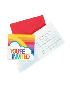 Rainbow Invitations