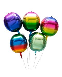 Rainbow Orb 22" Mylar Balloons