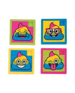 Rainbow Poop Emoji Slide Puzzles