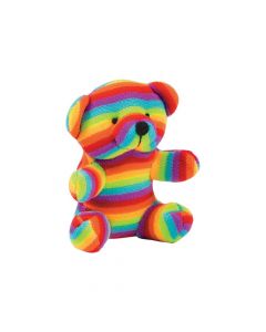 Rainbow Striped Stuffed Bears
