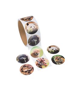 Realistic Zoo Animal Sticker Rolls