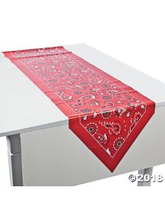 Red Bandana Table Runner