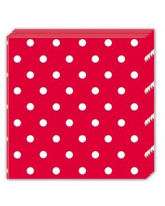 Red Dots Lunch Napkin
