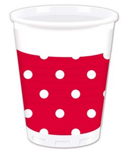 Red Dots Plastic Cup
