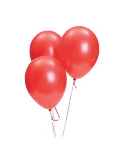 Red Metallic 11" Latex Balloons