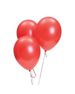 Red Metallic 11" Latex Balloons