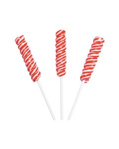 Red Mini Twisty Lollipops