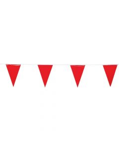 Red Plastic Pennant Banner