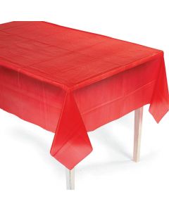 Red Plastic Tablecloth
