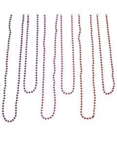 Red, Purple and Fuchsia Bead Necklace Assortment