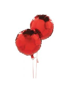 Red Round Mylar Balloons
