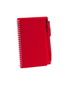 Red Spiral Notebooks with Pens