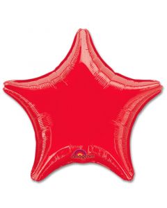 Metallic Red Star  Foil Balloon