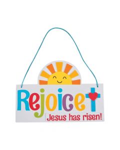 Rejoice! Jesus Has Risen Sign Craft Kit