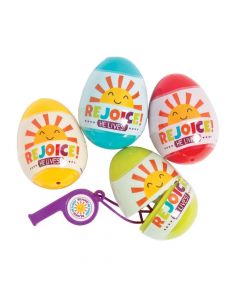 Rejoice Whistle-Filled Plastic Easter Eggs