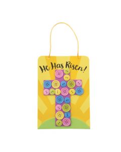Religious Easter Button Sign Craft Kit
