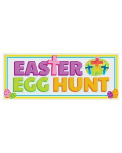 Religious Easter Egg Hunt Banner