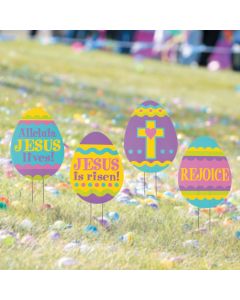 Religious Easter Egg Hunt Yard Signs