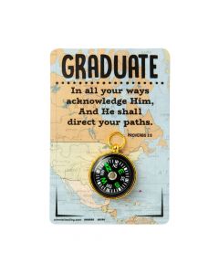 Religious Graduation Compass Tokens with Card