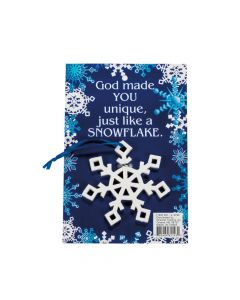 Religious Snowflake Christmas Ornaments
