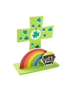 Religious St. Patrick's Day Stand-Up Cross Craft Kit - Makes 12
