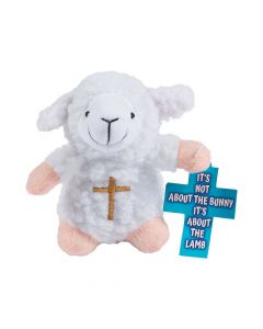 Religious Stuffed Lambs with Card