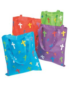 Religious Tote Bags with Crosses